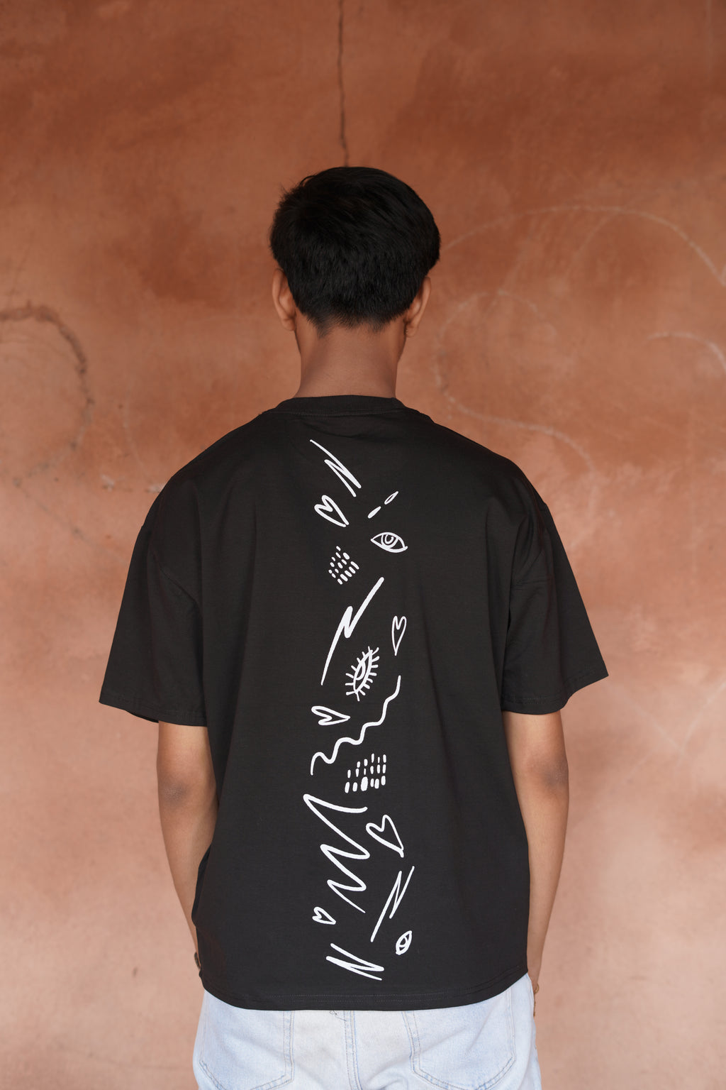 Way Of Life - Black Oversized Boxy Fit Unisex T-Shirt